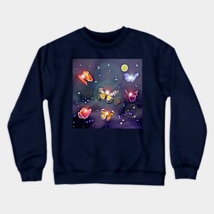 Butterflies in the Night Crewneck Sweatshirt